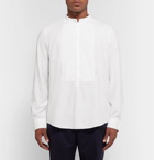 Massimo Alba - Vasells Grandad-Collar Modal and Cotton-Blend Half-Placket Shirt - Men - White