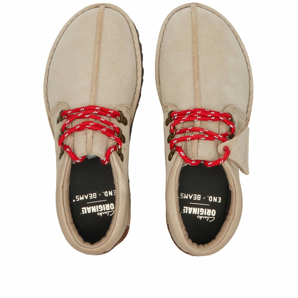 END. x Clarks Originals x Beams Plus Trek Hike GTX in Light Grey