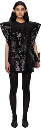 Junya Watanabe Black Sequinned Minidress