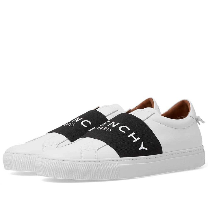 Photo: Givenchy Elastic Low Logo Sneaker White & Black
