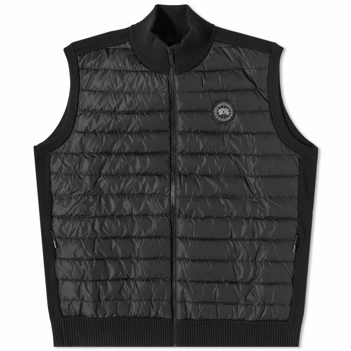 Photo: Canada Goose Men's Disc Hybridge Knit Vest in Black