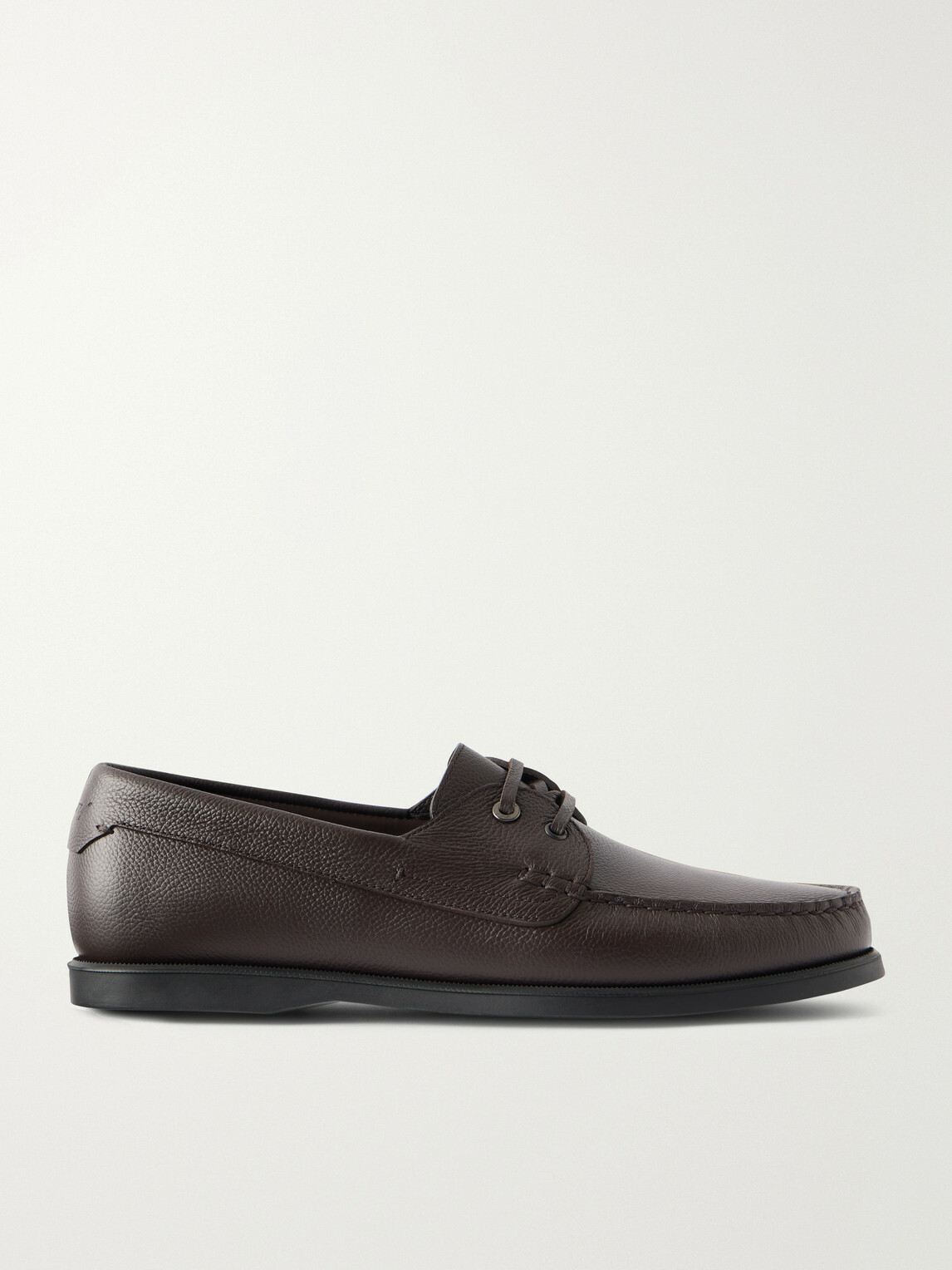 Brioni - Leather Boat Shoes - Brown