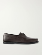 Brioni - Leather Boat Shoes - Brown