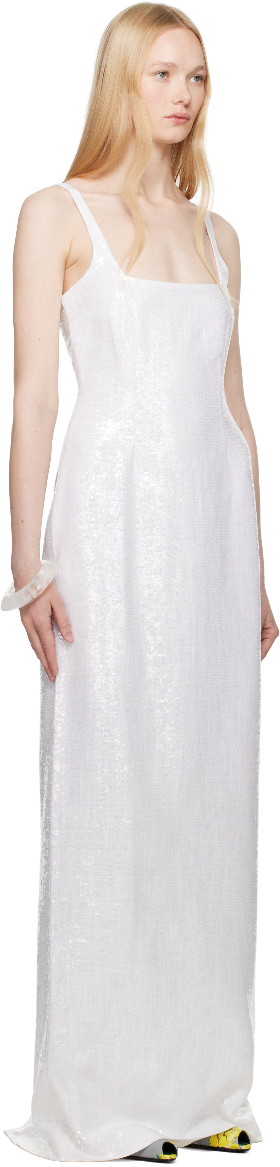 16Arlington White Electra Maxi Dress