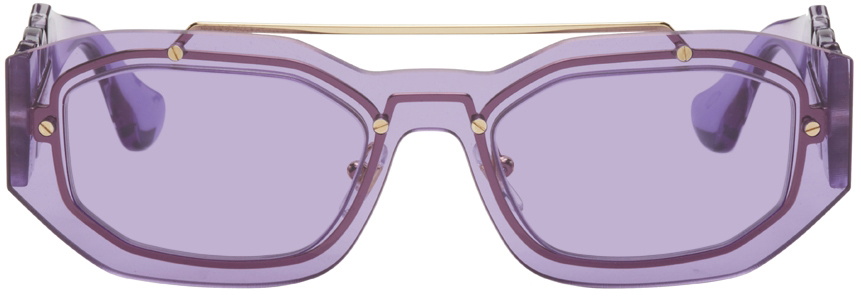 Versace Purple Medusa Biggie Sunglasses Versace display picture 2