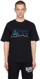 ICECREAM Black Crystal Running Dog T-Shirt