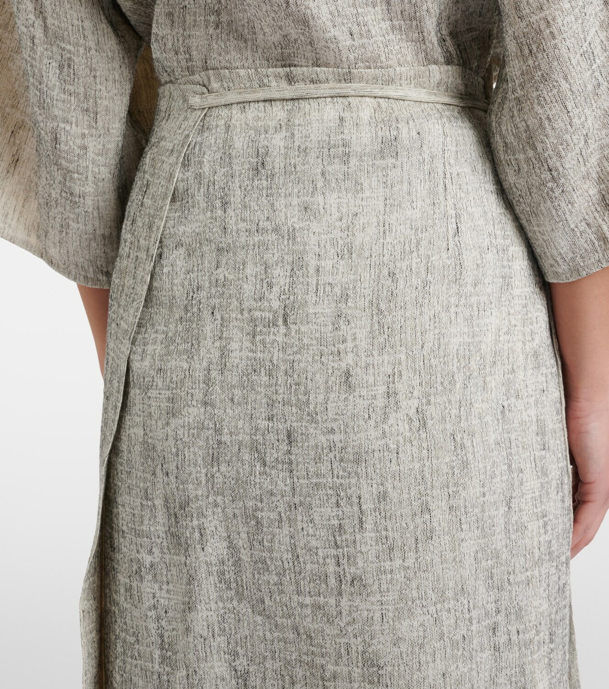 The Row Linen and silk maxi skirt