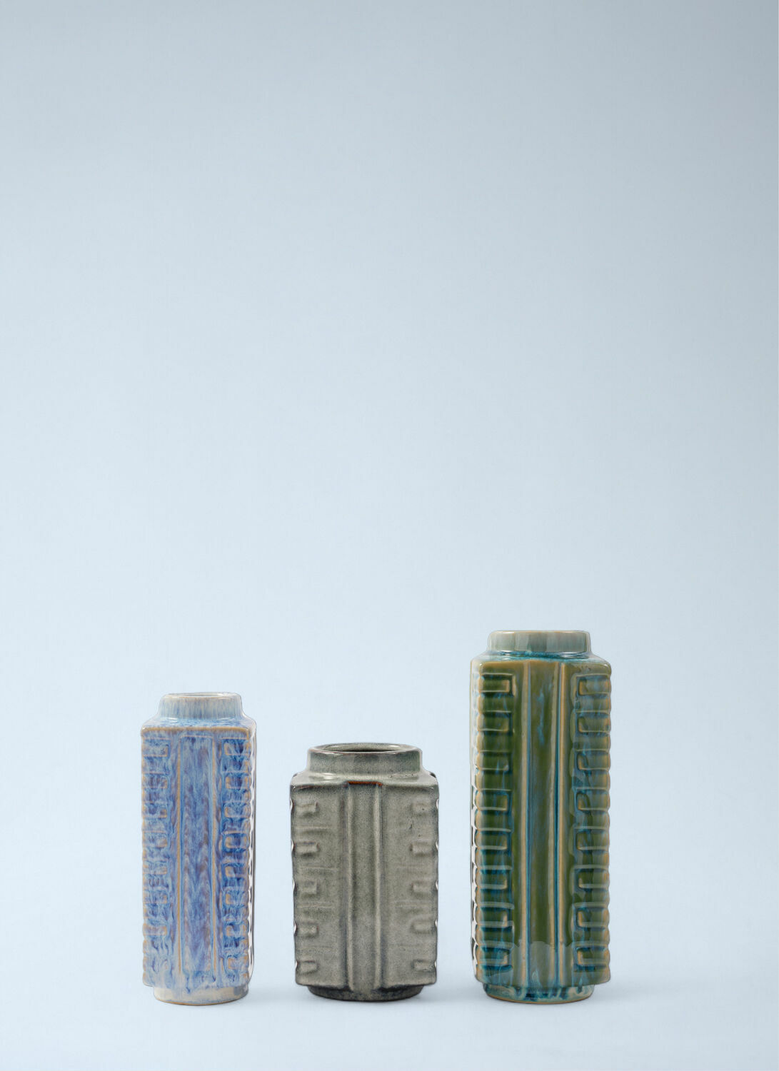 POLSPOTTEN Set Of Three Small City Vase