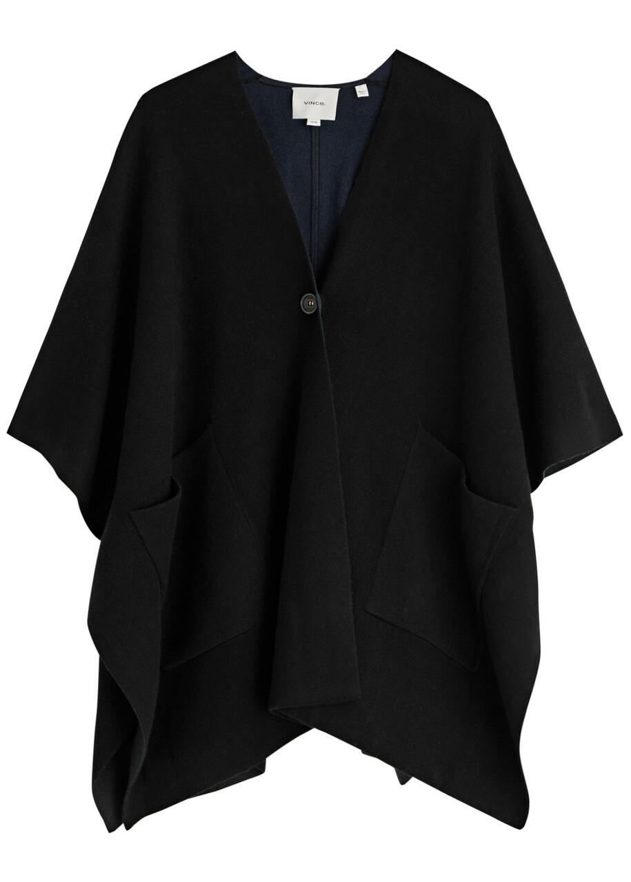 Vince Wool-blend Cape - Black - One Size