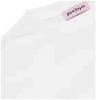 Palm Angels - Appliquéd Cotton-Jersey T-Shirt - White