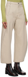 Henrik Vibskov Beige Shade Jeans