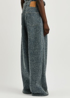 Giuseppe DI Morabito Wide-leg Bouclé Jeans Blue