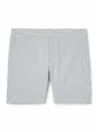 Sid Mashburn - Straight-Leg Mid-Length Striped Swim Shorts - Blue