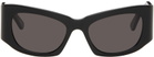 Balenciaga Black Cat-Eye Sunglasses