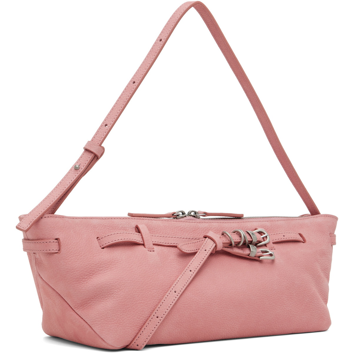 MARGESHERWOOD Pink Leather 'Grandma' Used Sling Bag