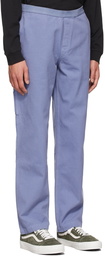 Brain Dead Blue Washed Velcro Trousers