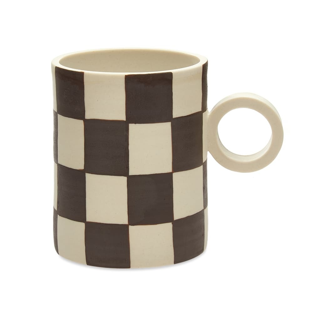 Photo: Mellow Ceramics Totem Mug in Painted Checkers