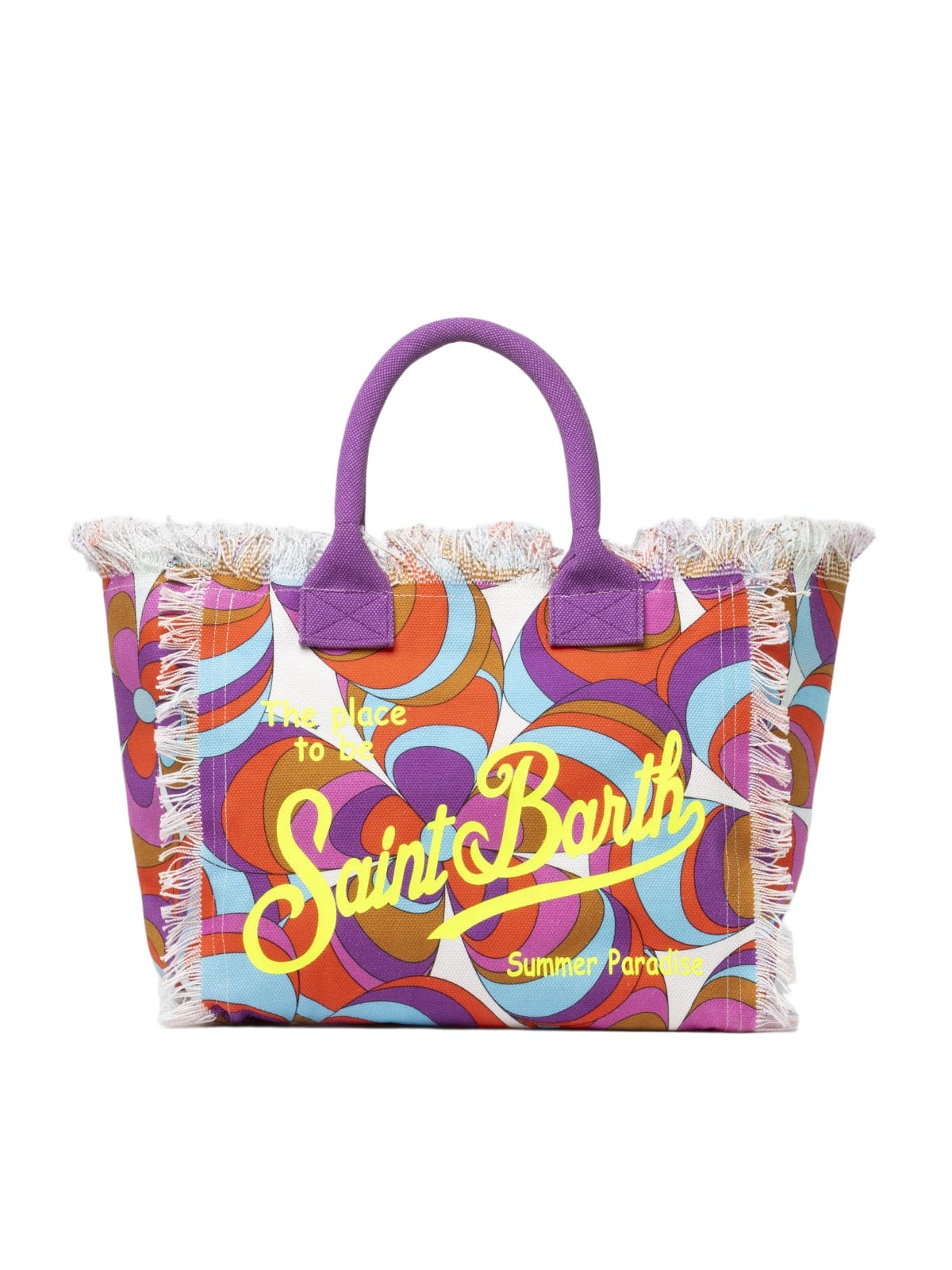 Mc2 Saint Barth Women's Midi Canvas Vanity Bag White