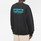 Sporty & Rich Men's Sports Crew Sweat in Black/Teal