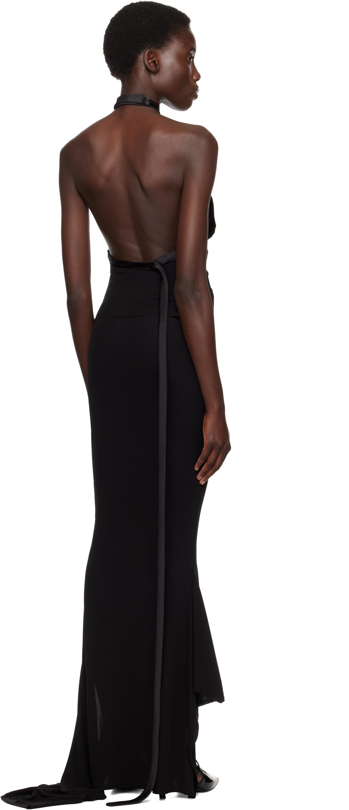 AARON ESH Black Halter Top
