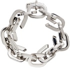 Givenchy Silver G Link Padlock Bracelet