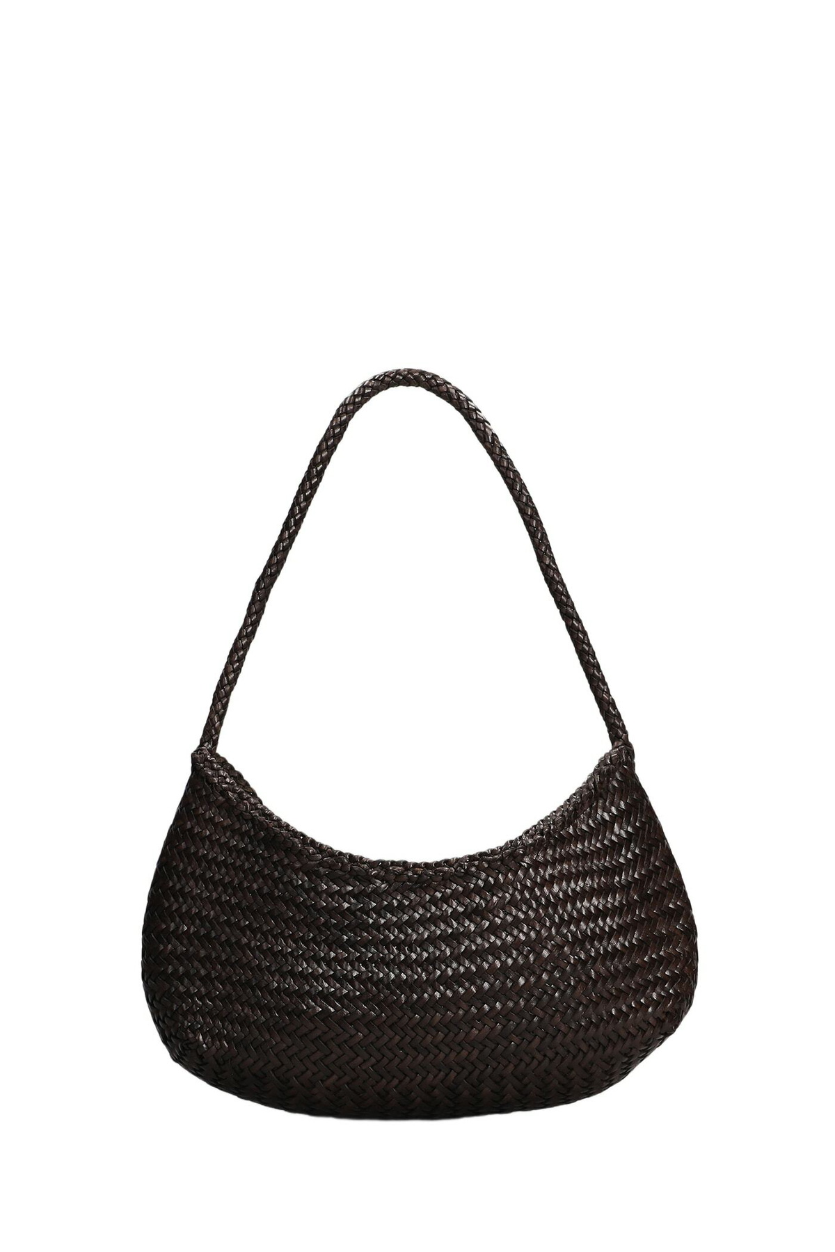 Dragon Diffusion Nova Luna Hand Bag In Brown Leather Dragon Diffusion
