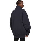 Balenciaga Black Chimney Zip-Up Sweater