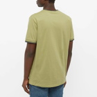 Fred Perry Men's Twin Tipped T-Shirt in Sage Green