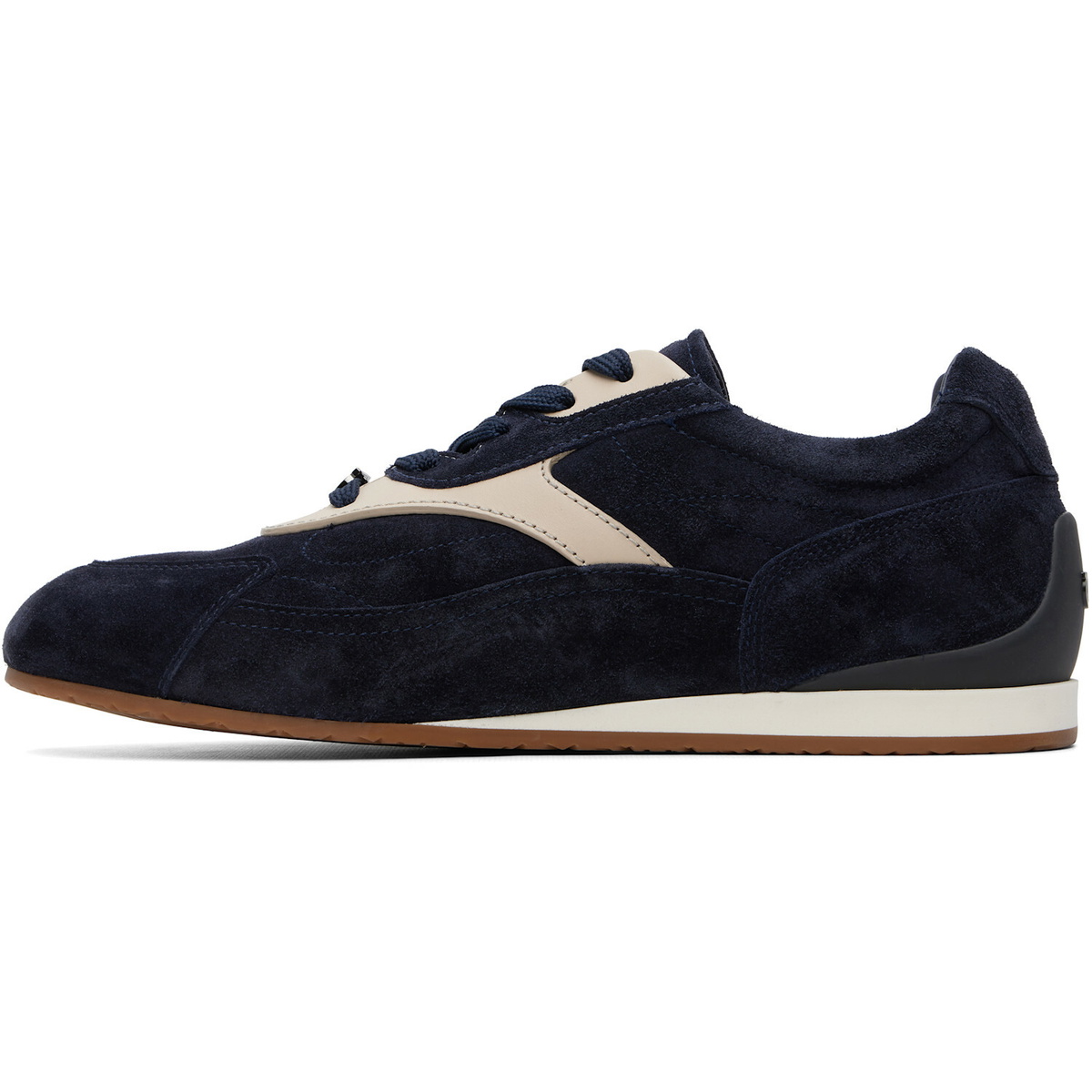 Ferragamo Navy & White Sebastien Sneakers