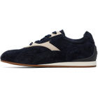 Ferragamo Navy & White Sebastien Sneakers