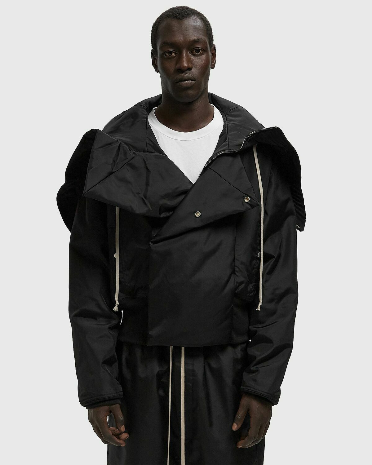 Rick Owens CROPPED ALICE PARKA Black Men