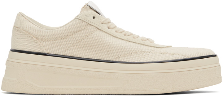 Photo: Jil Sander Off-White Low-Top Sneakers