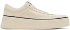 Jil Sander Off-White Low-Top Sneakers