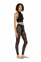 Diesel Leggings in nylon camouflage lace - Pants Womens in Black