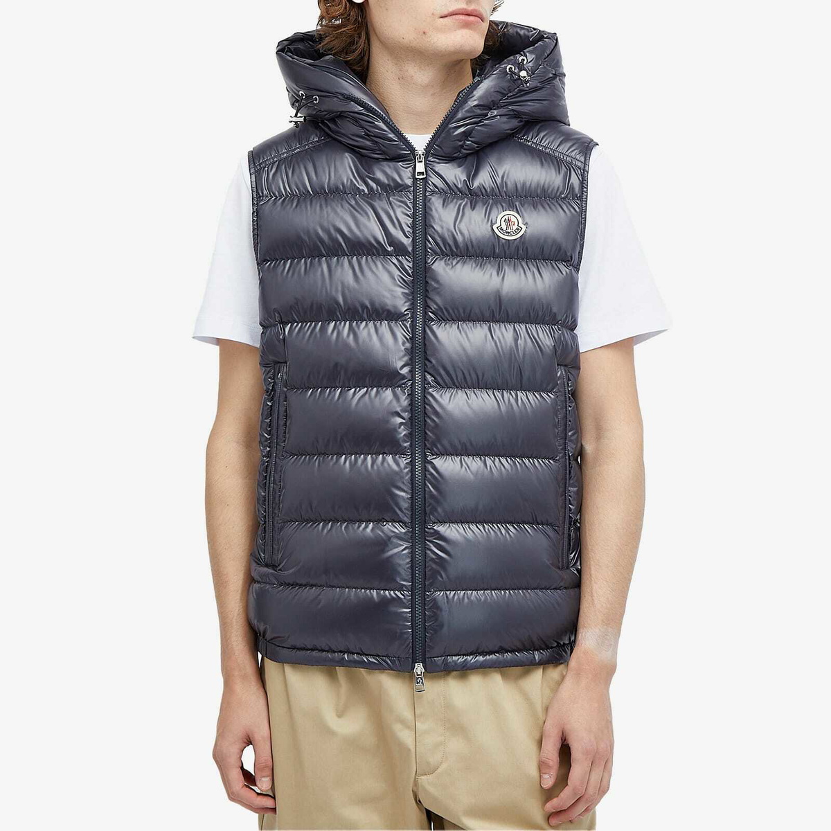 Moncler Men's Barant Vest in Navy Moncler