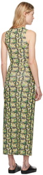 Eckhaus Latta Green Duet Maxi Dress