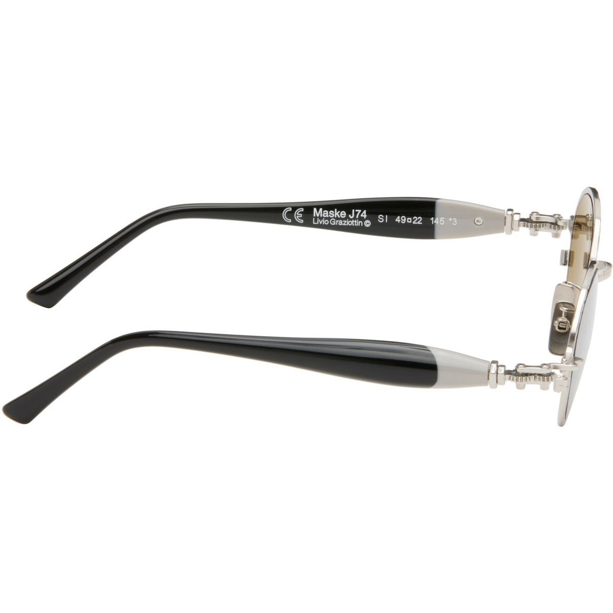 Kuboraum Silver & Black J74 Sunglasses