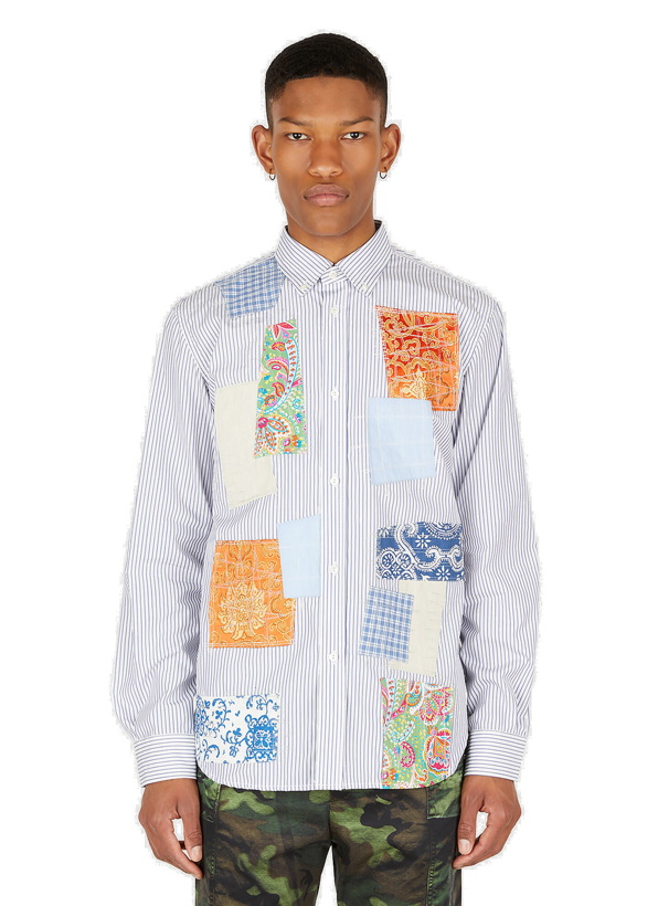Photo: Classic Patchwork Shirt in Blue