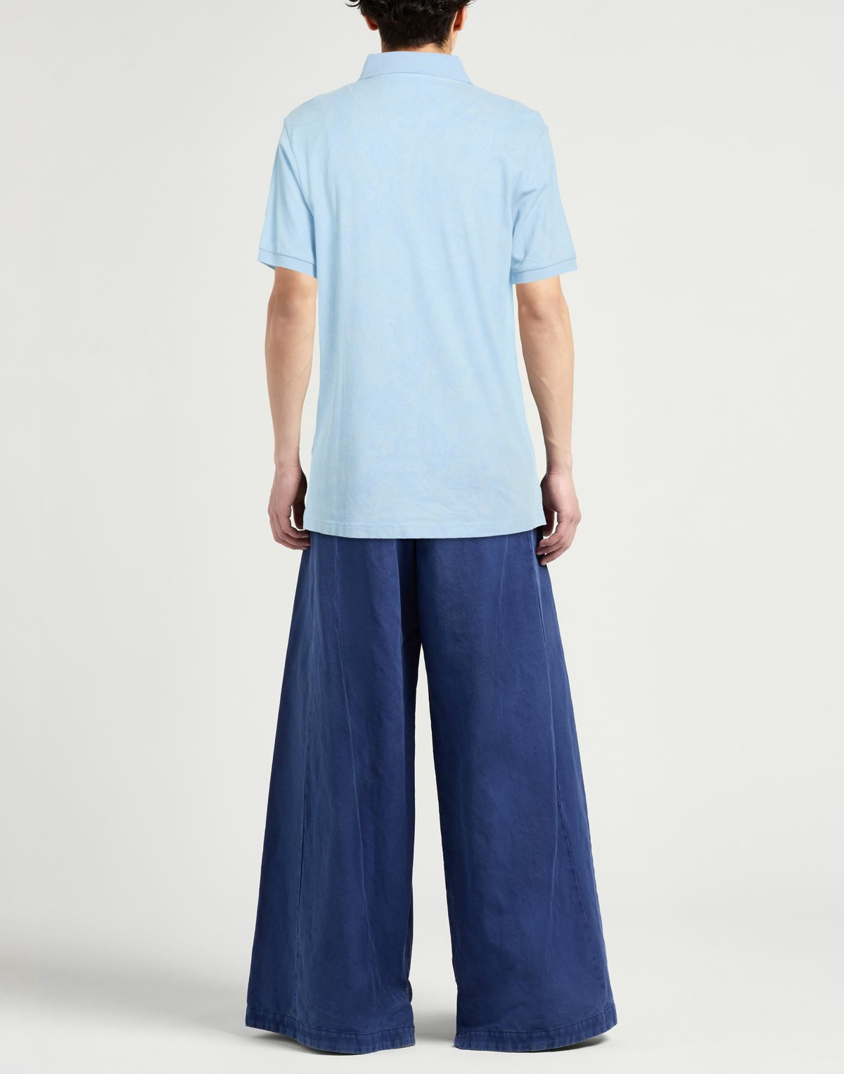 Etro Mens Polo shirt in Light blue