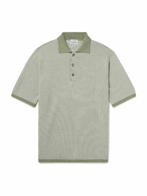 Photo: Kingsman - Birdseye Cotton Polo Shirt - Green