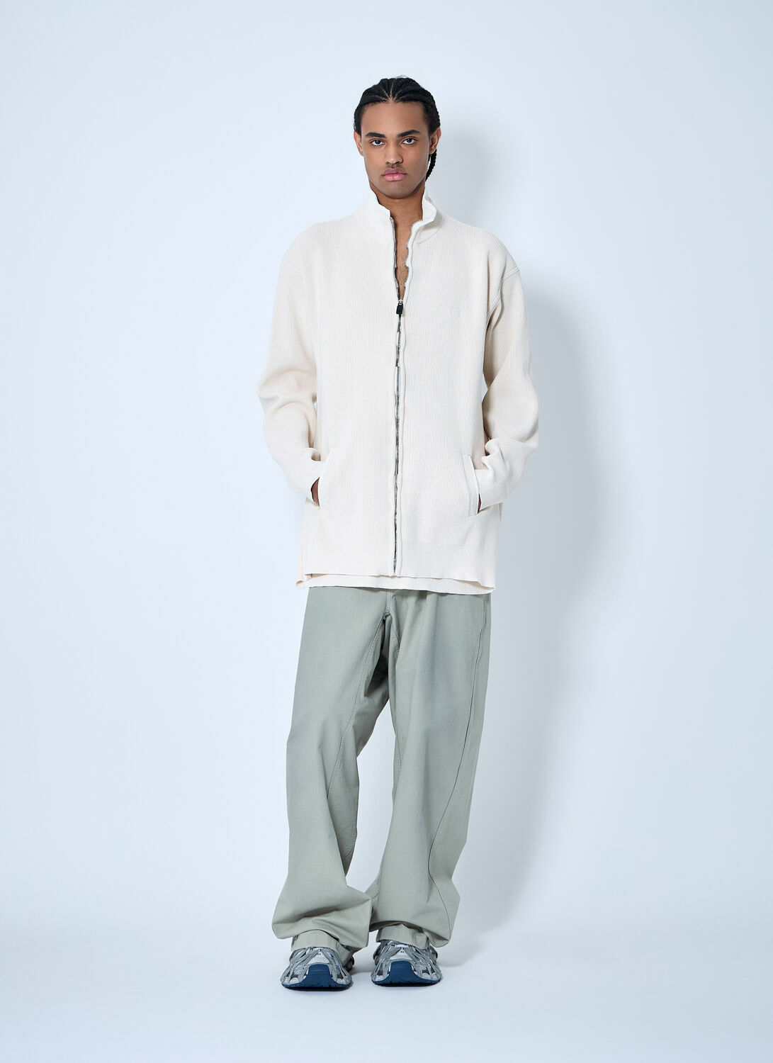Balenciaga Interwined Zip-Up Sweater
