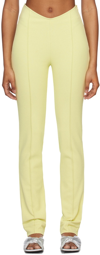 Photo: GANNI Green Slim-Fit Trousers