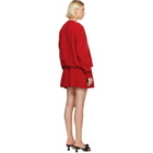 Sandy Liang Red Kazia Knit Minidress