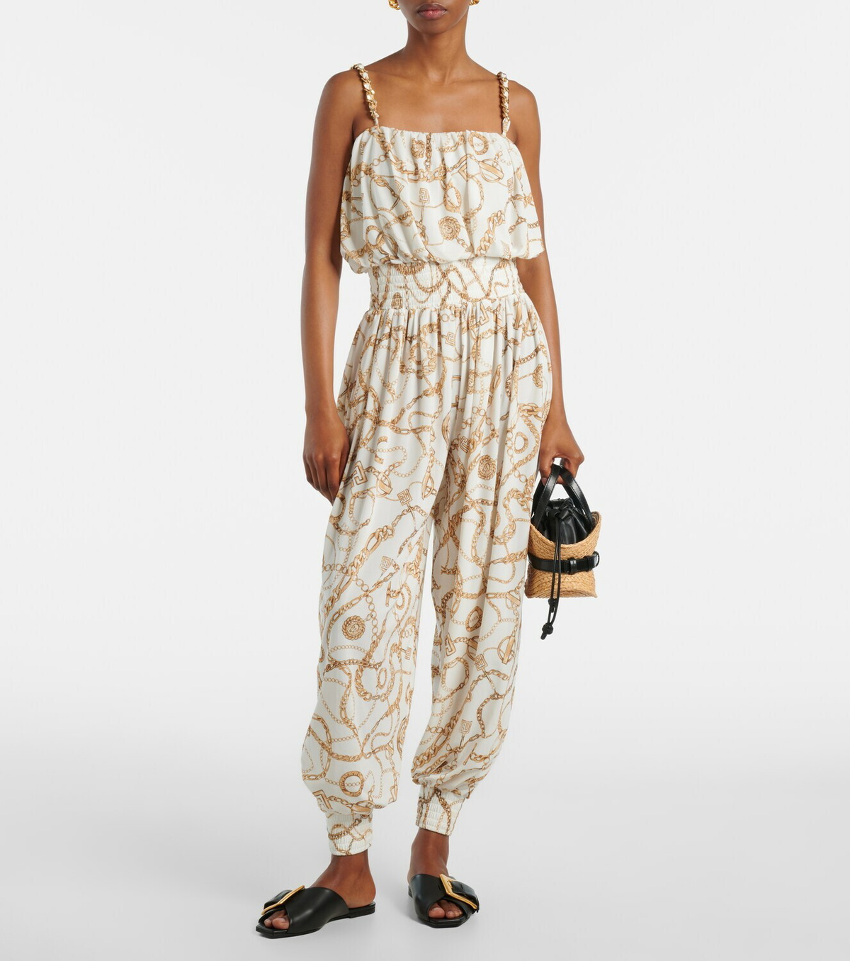 Balmain Chain printed jumpsuit