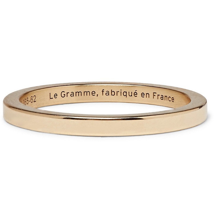 Photo: Le Gramme - Le 5 Polished 18-Karat Gold Ring - Men - Gold