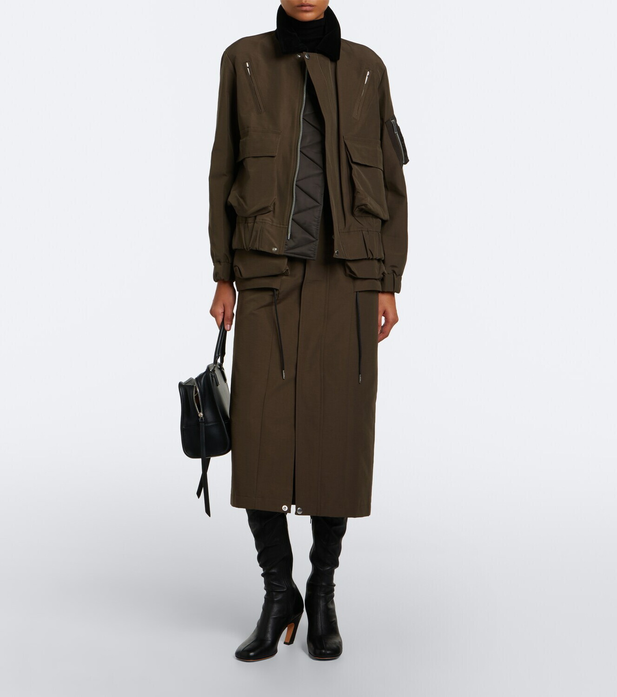 Sacai Cotton-blend blouson jacket