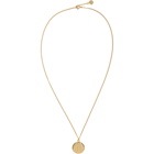 A.P.C. Gold Stripe Pendant Necklace