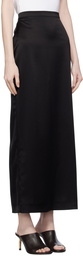 Lanvin Black Flowy Maxi Skirt