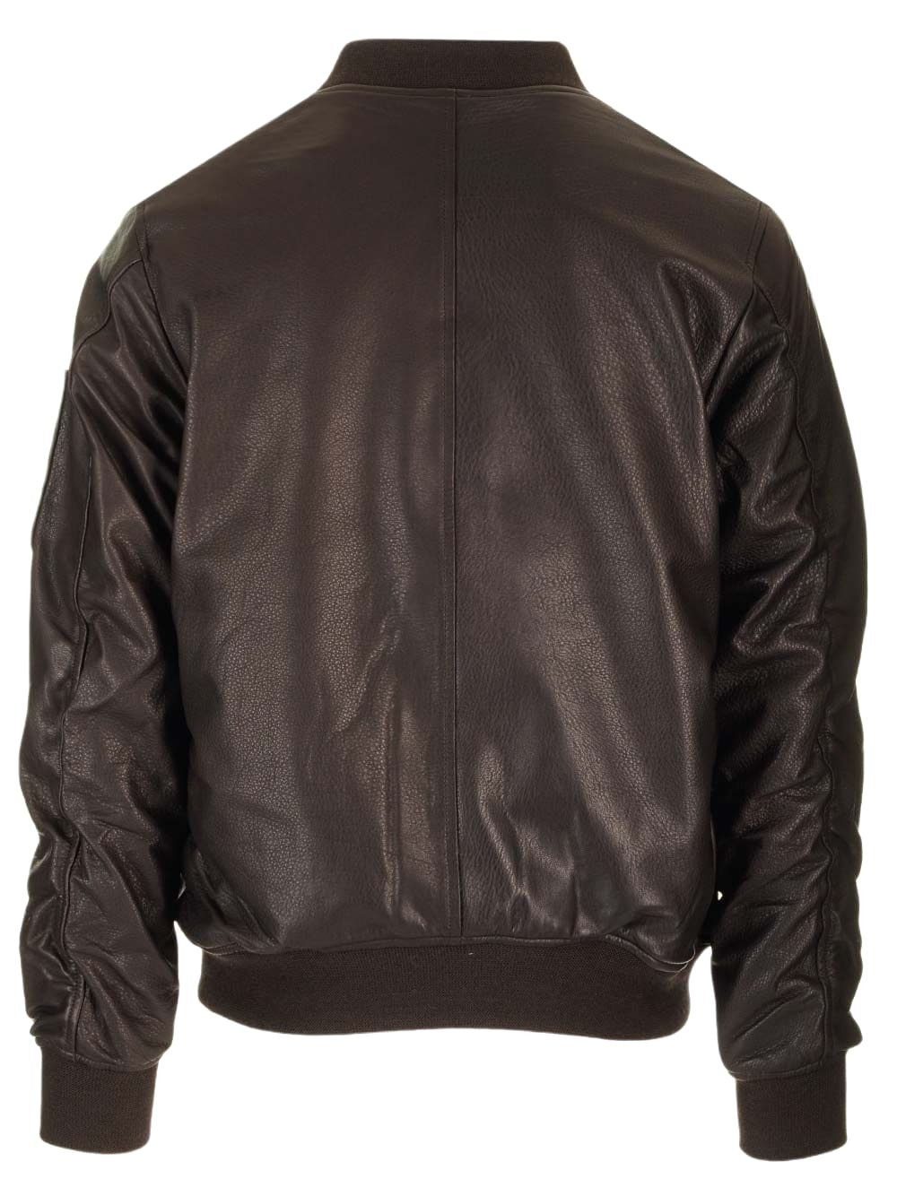 Giorgio Brato Brown Lambskin Bomber Jacket