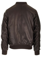 Giorgio Brato Brown Lambskin Bomber Jacket
